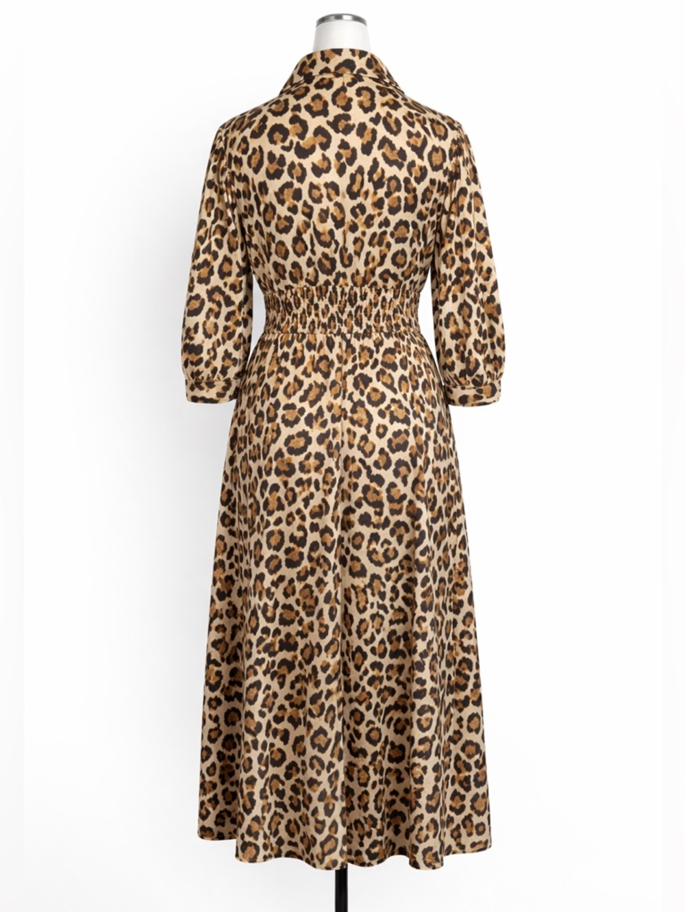 JODIFL SAMPLE piece Leopard Print Midi Dress NWOT best fits Small - Picture 3 of 9